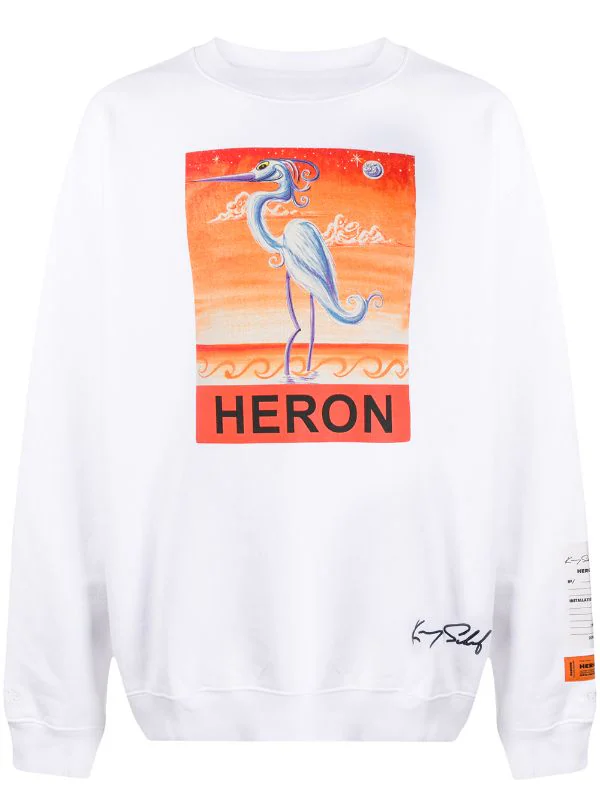 Heron Preston Heron Print Oversized Sweatshirt