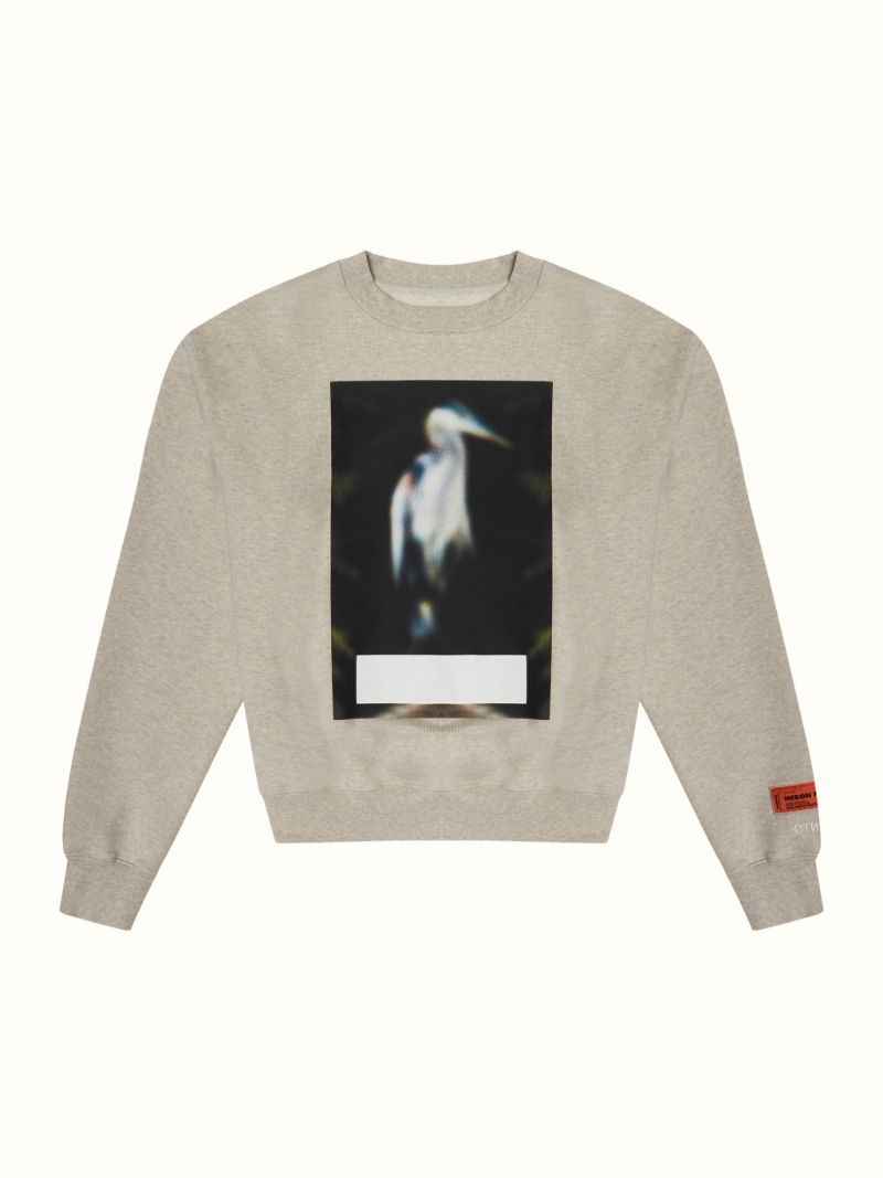 Censored Heron Preston Logo Grey Sweatshirt