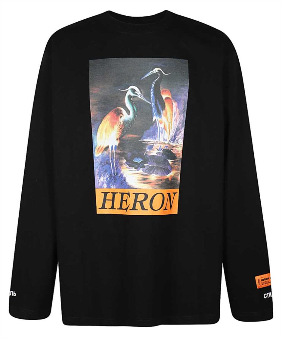 Graphic Cotton Heron Preston Logo Sweatshirt
